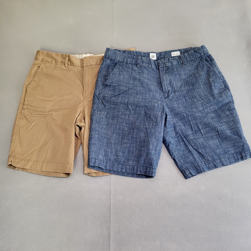 GAP Women's Classic Bermuda Shorts Lot Of 2 Size 12 10" Inseam